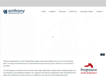 Tablet Screenshot of anthonydevelopments.com
